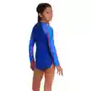 Vestido de Baño Manga Larga Siren Hyperboom Junior Femenino Azul -10
