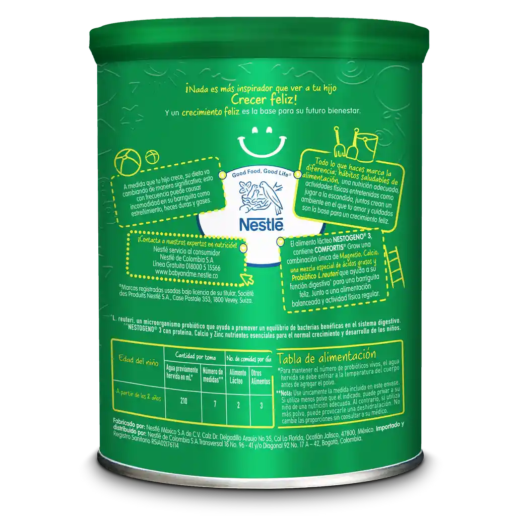Alimento lácteo NESTOGENO Etapa 3 x 1800g