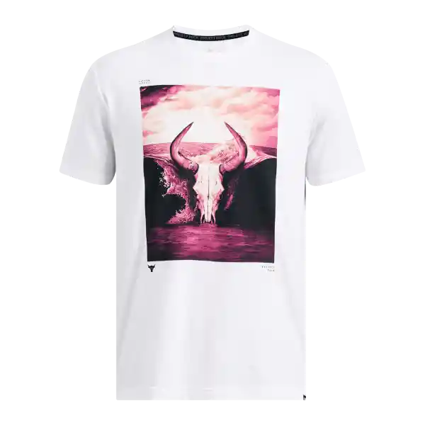 Under Armour Camiseta Brahma Bull Hombre Blanco Talla LG