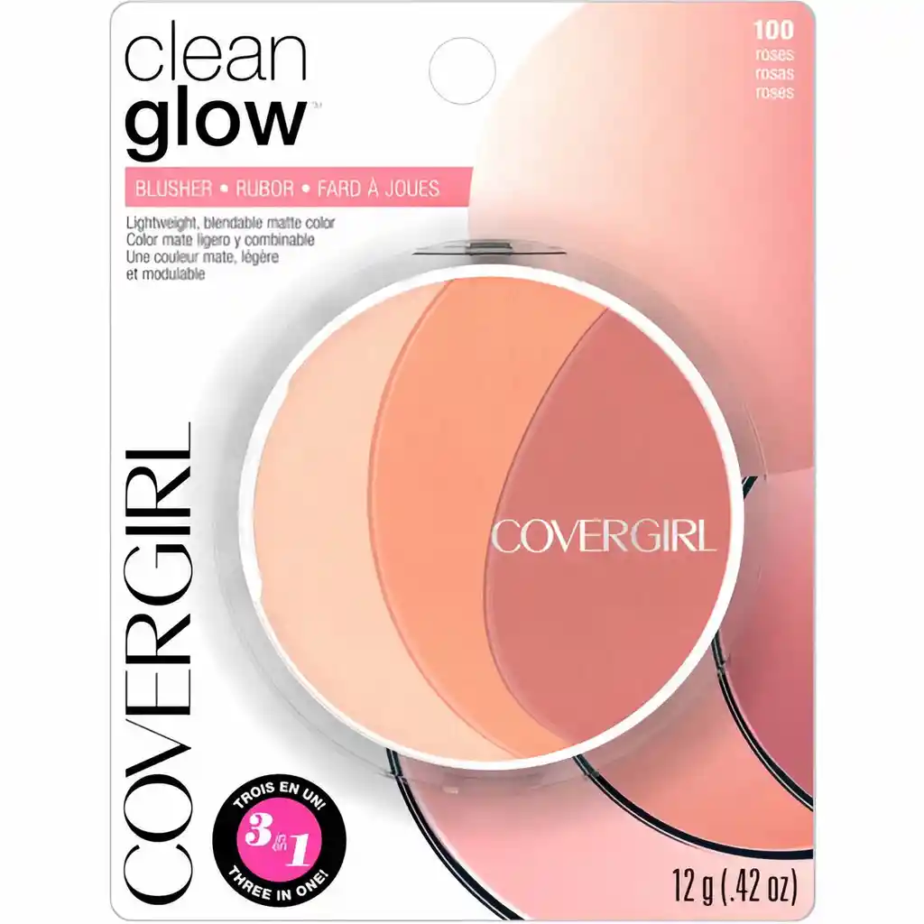   Cover Girl  Rubor En Polvo Tricolor Clean Glow 