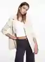 Blazer Americana Rustic Piedra Talla 20 Niña Mango