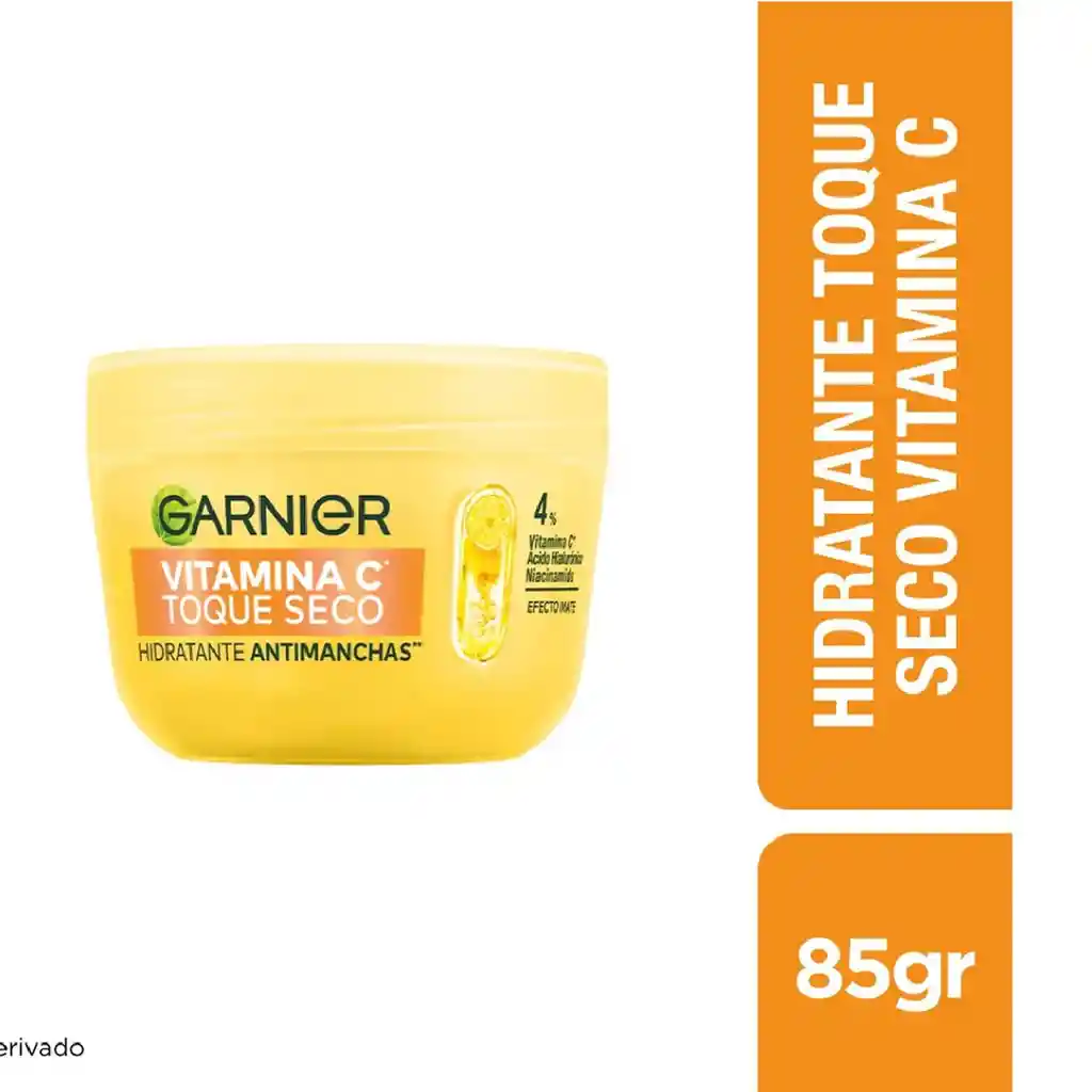 Crema Facial Garnier Hidratante Antimanchas Vitamina C Toque Seco