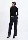Camiseta Second Negro Talla S Mujer Mango