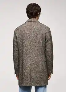 Abrigo Salford Marrón Talla L Hombre Mango