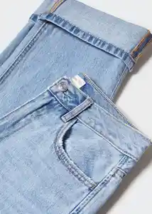 Jean Vuelta Tejano Claro Talla 18 Teen Niñas Mango