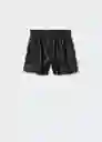 Shorts Pomme Negro Talla Xs Mujer Mango