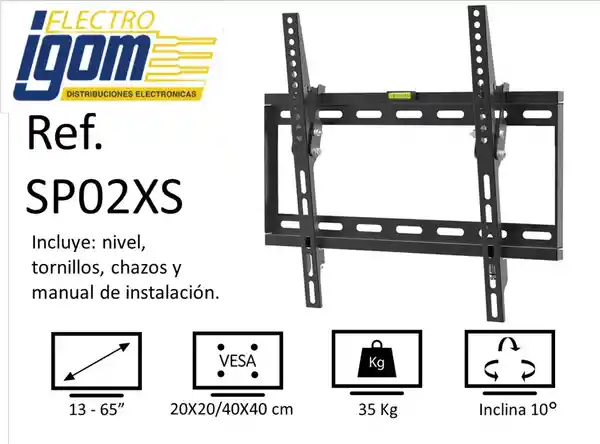 Imount Soporte Para Tv 13 - 65" 10º