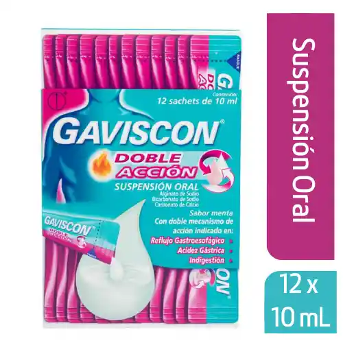 Gaviscon Antiácido Doble Acción (500 mg/ 213 mg/ 325 mg)

