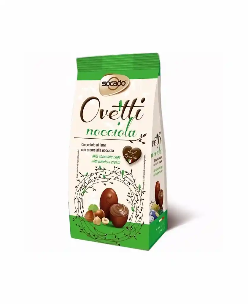 Socado Chocolate Ovetti Nocciola