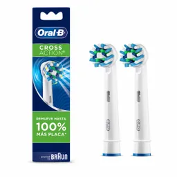 Cabezales De Repuesto Para Cepillo Eléctrico Recargable Oral-B Cross Action 2 Unidades