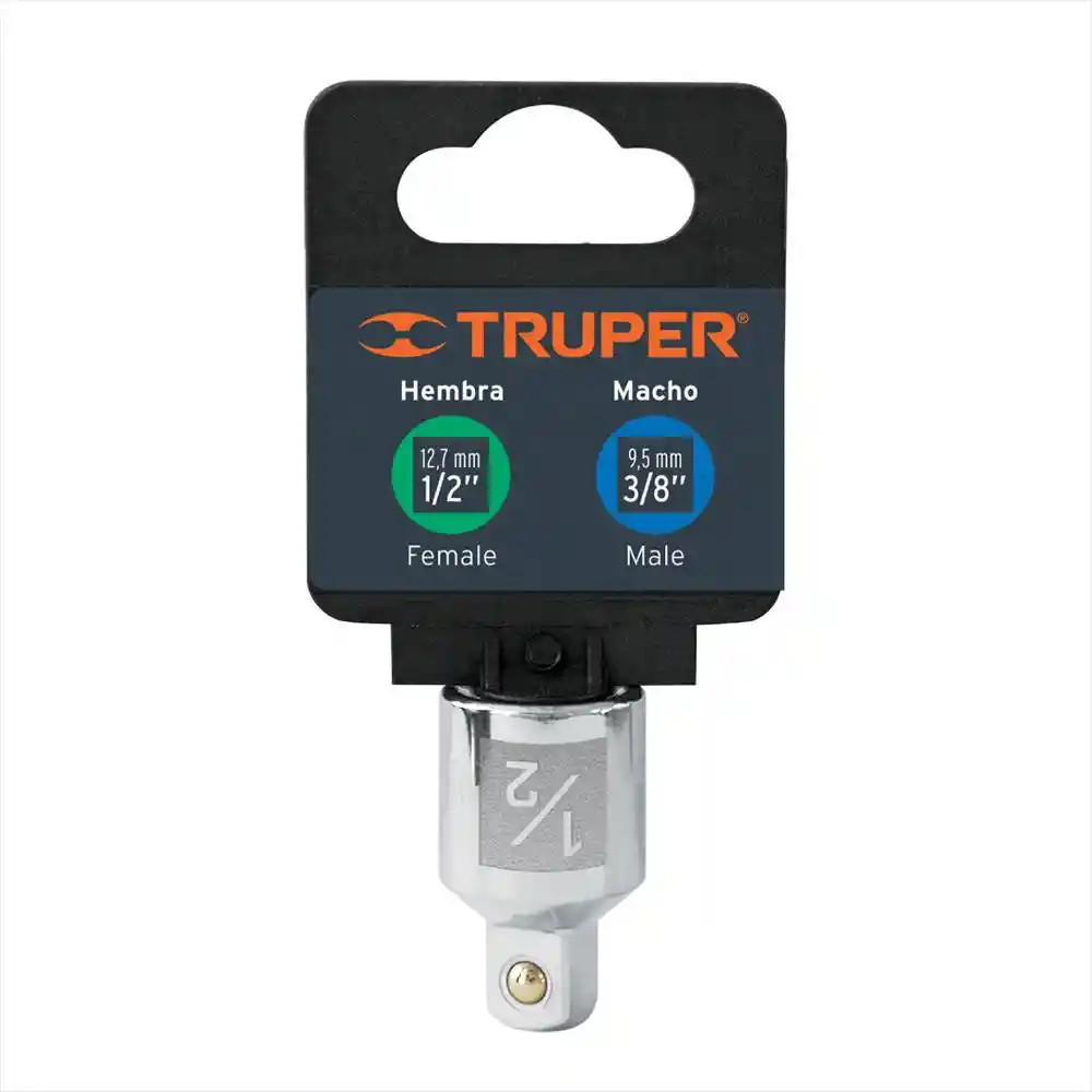 Adaptador Para Matraca De Cuadro 1/2" A Cuadro 3/8"