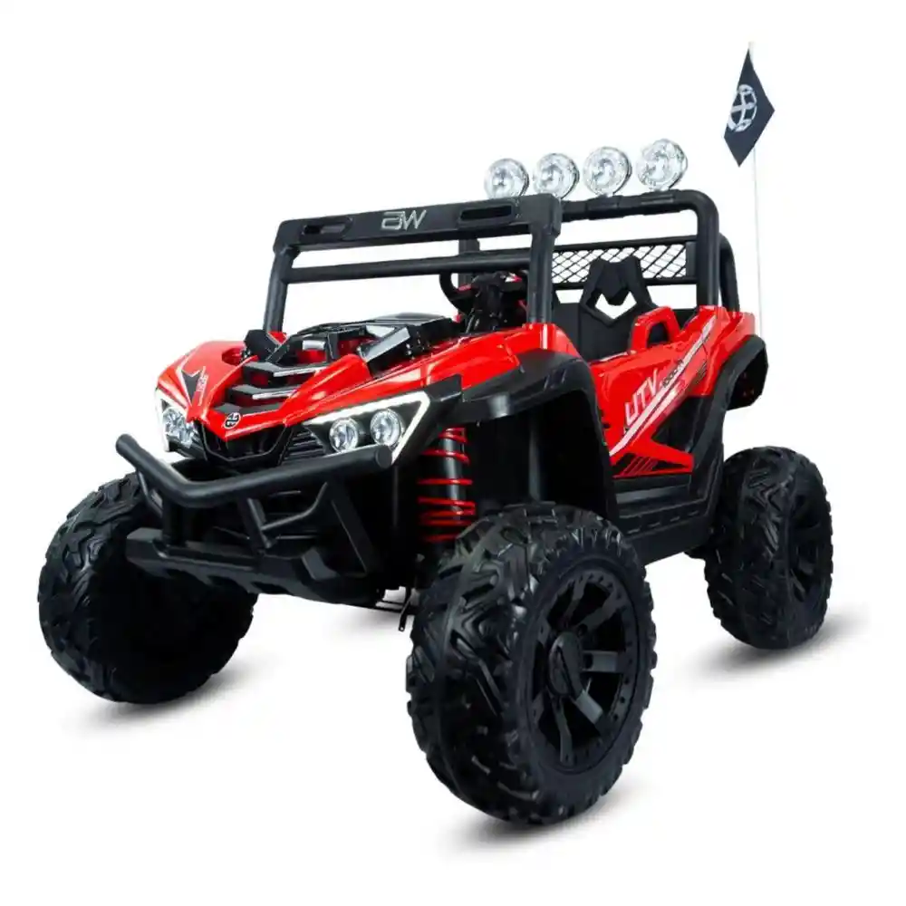 Carro Montable Electrico Para Niños Distroyer Naranja Eva 12v Prinsel