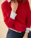 Blusa Tejido Rojo Mineral Medio Talla S 462G200 Esprit