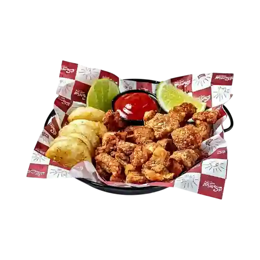 Porción Chicharrón el Social.