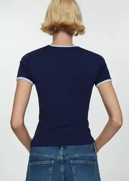 Camiseta Zanic Navy Talla S Mujer Mango