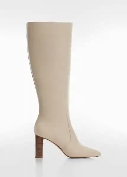 Botas Harry Beige Talla 36 Mujer Mango