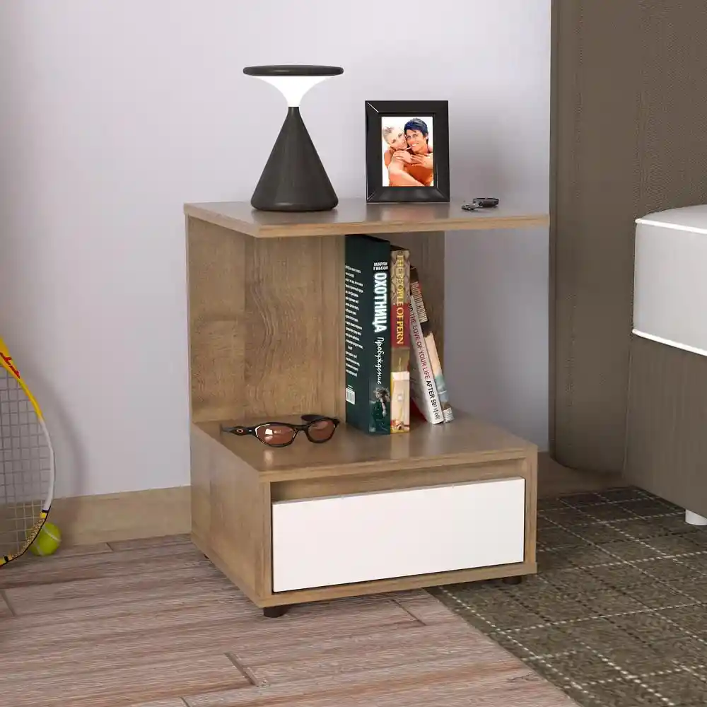 Mesa de Noche Berlin Amaretto Inval Mn7210am