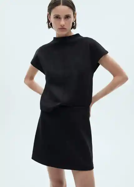 Falda Texas Negro Talla S Mujer Mango