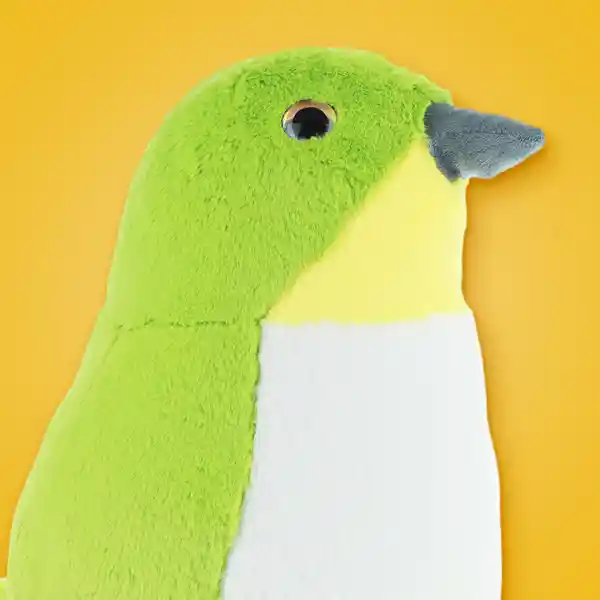 Peluche Pájaro Verde Serie Miniso