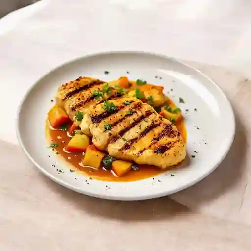 Filete De Pollo En Vegetales
