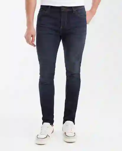 Jean Súper Slim Azul Dark Ultraoscuro Talla 32/32 Chevignon