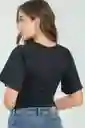 Top Spritely Color Negro Talla M Ragged