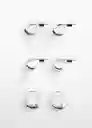 Pendientes Tessa Plata Talla 99 Mujer Mango