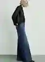 Jean Elise Tejano Oscuro Talla 40 Mujer Mango