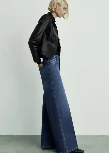 Jean Elise Tejano Oscuro Talla 40 Mujer Mango