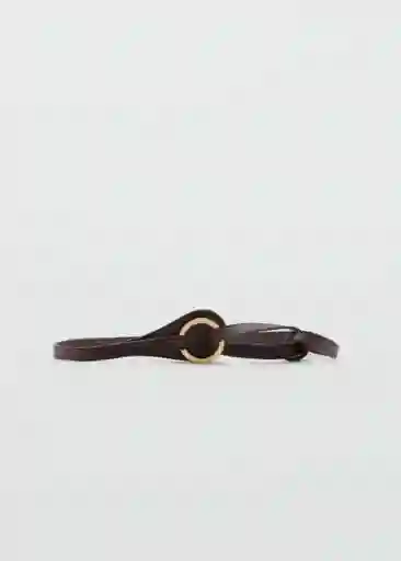 Cinturón Links Chocolate Talla M Mujer Mango