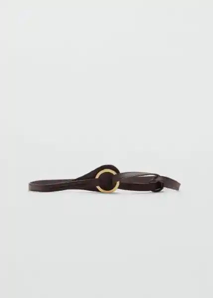 Cinturón Links Chocolate Talla M Mujer Mango