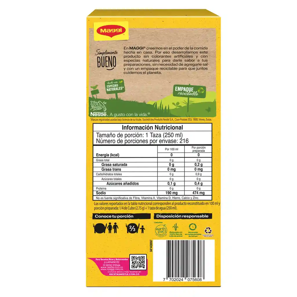 Caldo de Gallina MAGGI 54 cubos x 594g