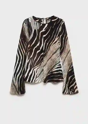 Blusa Alegra Negro Talla M Mujer Mango