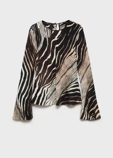 Blusa Alegra Negro Talla M Mujer Mango