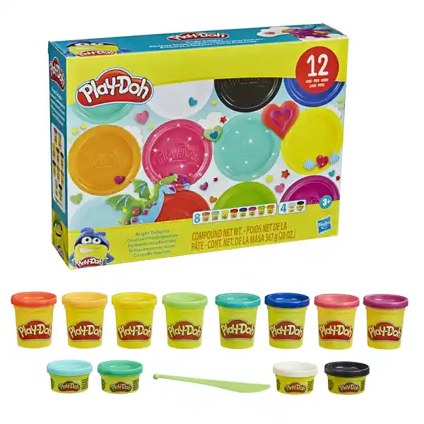   Play Doh  Masa Moldeable Core Brillantes Creaciones 