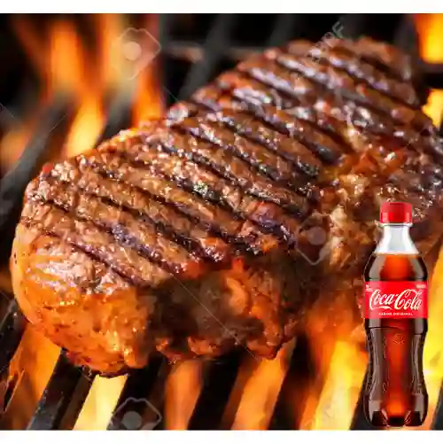 Solomito de res+coca cola original 400ml