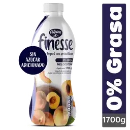 Finesse Yogurt con Probióticos sabor Melocotón sin Azúcar