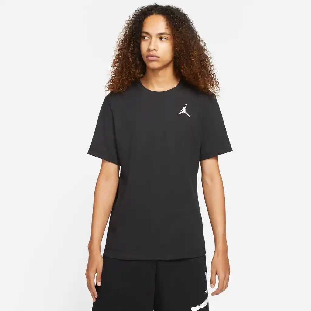 Nike Camiseta J Jumpman Emb Crew Hombre Negro L