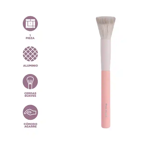 Brocha Para Rubor Serie Rosa Miniso