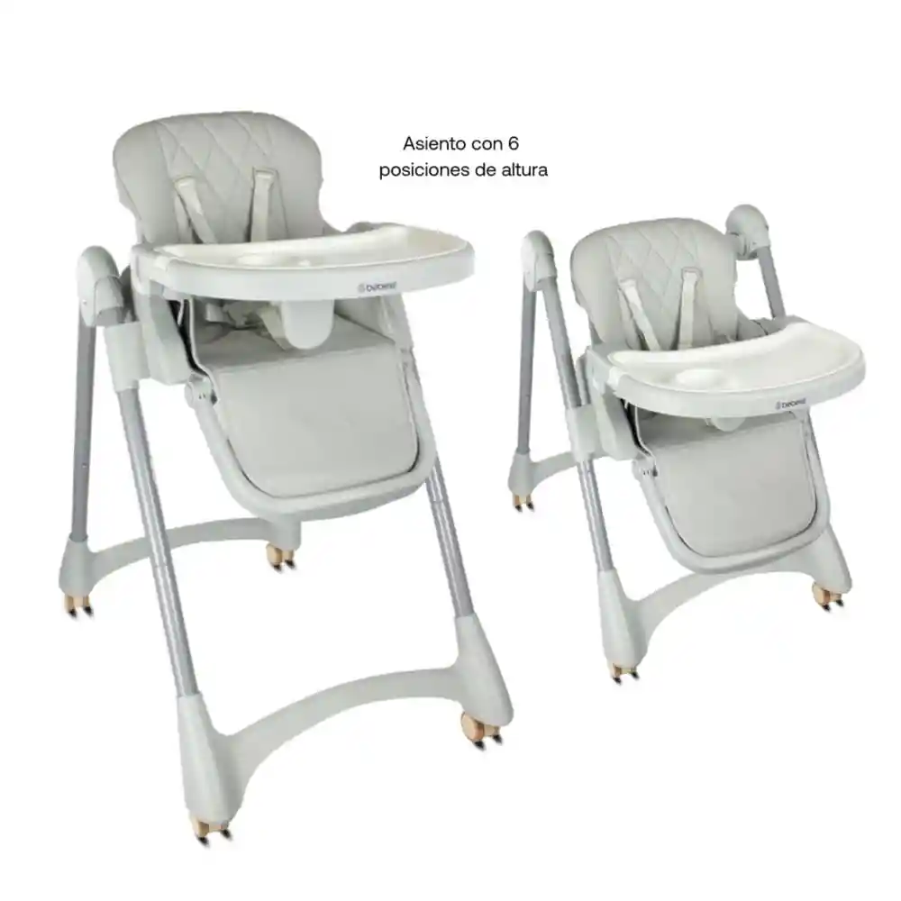 Silla Comedor Bebe Aqua Gris Bebesit