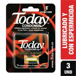 Today Condón Lubricado con Espermicida