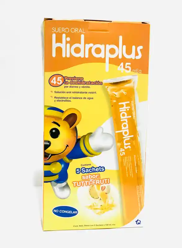 Hidraplus Suero Oral Sabor Tutti Fruti 45 Meq