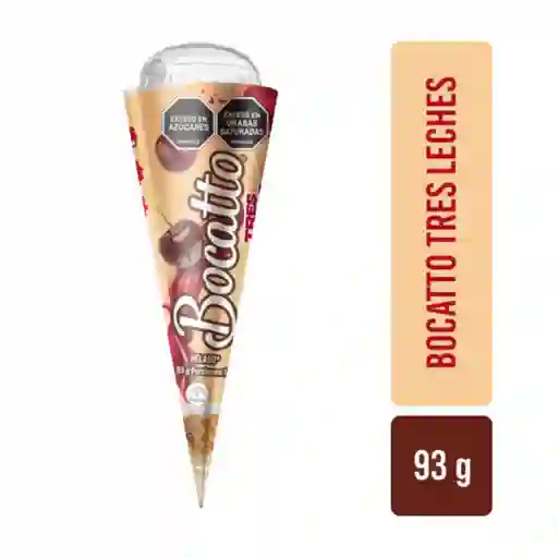 Bocatto Helado Cono Tres Leches