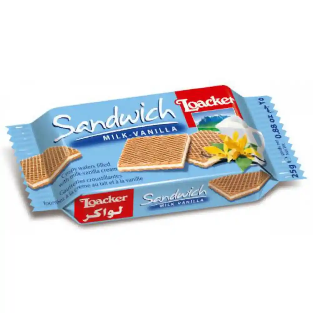 Loacker Galleta Sandwich Leche Vainilla