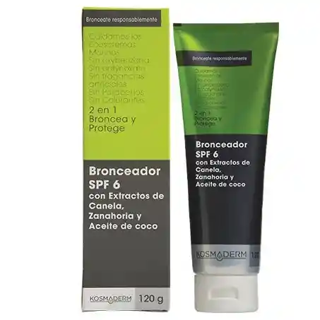 Kosmaderm Bronceador Extractos Naturales Canela y Zanahoria