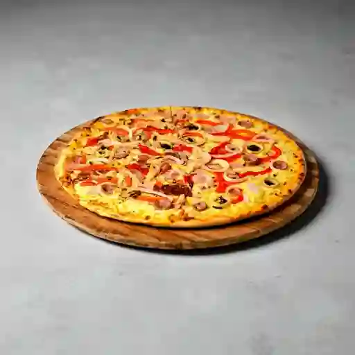 Pizza Vegetales con Carne 30 Cms
