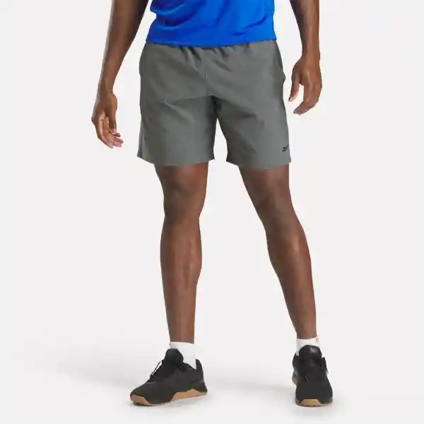 Reebok Pantaloneta Para Entrenamiento Hombre Gris Talla M