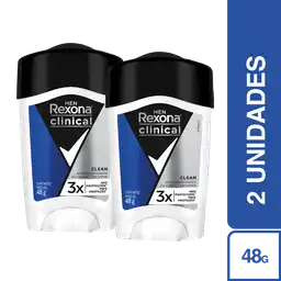 2 x Rexona Desodorante Clinical Hombre 48 g