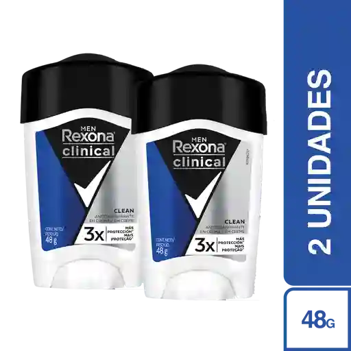 2 x Rexona Desodorante Clinical Hombre 48 g
