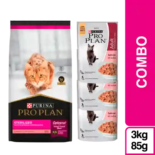 Combo Pro Plan Gato Adulto + Pro Plan Húmedo